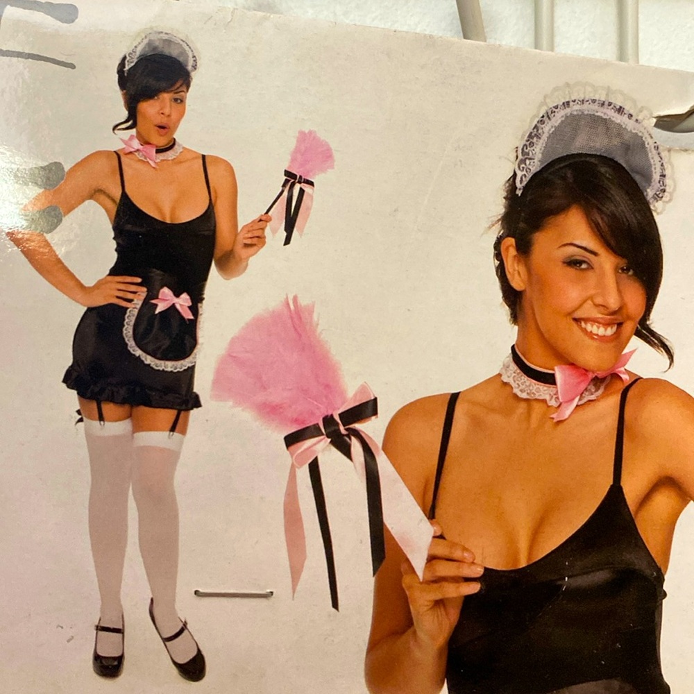 French maid outfit with gloves